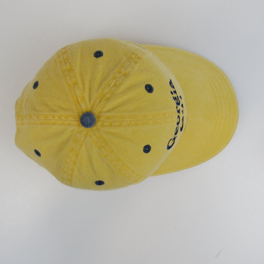 Georgia Girl Cap Yellow Women's Hook & Loop Adjustable Embroidered Baseball Hat - Picture 6 of 9
